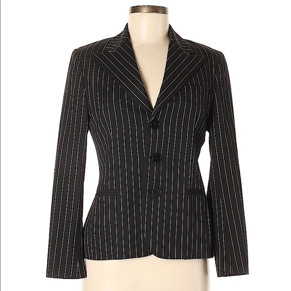 Ralph Lauren Black Label pinstripe blazer size 6 - Picture 2 of 8